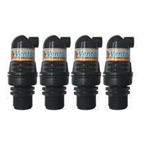 Kit 4 Un. Válvula Ventosa Duplo Efeito 3/4 Plasnova para Eliminação de Ar em Sistemas de Irrigação