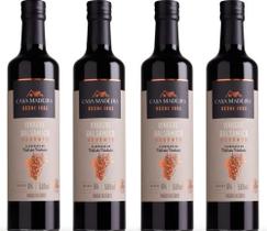 Kit 4 Un Vinagre Balsâmico Casa Madeira 500 ml