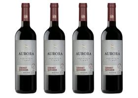 Kit 4 Un Vinho Aurora Varietal Cabernet Sauvignon 750 ml