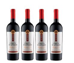 Kit 4 Un Vinho Casa Geraldo Colheita de Inverno Gran Reserva Cabernet Sauvignon 750 ml