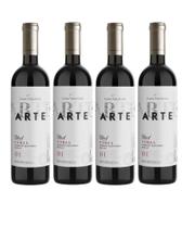 Kit 4 Un Vinho Casa Valduga Arte Forza Blend (Cab, Sauvignon e Merlot) 750 ml