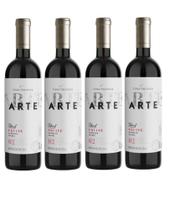 Kit 4 Un Vinho Casa Valduga Arte Fruité Blend (Marselan e Malbec) 750 ml