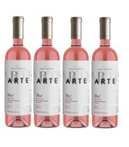 Kit 4 Un Vinho Casa Valduga Arte Rose Blend (Gewurztraminer e Malbec) 750 ml
