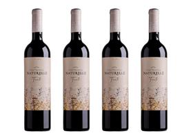 Kit 4 Un Vinho Casa Valduga Naturelle Tinto Suave 750 ml