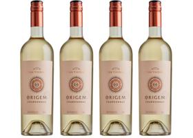 Kit 4 Un Vinho Casa Valduga Origem Chardonnay 750 ml Kit 4 Un Vinho Casa Valduga Origem Chardonnay 750 ml