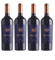 Kit 4 Un Vinho Casa Valduga Origem Merlot 750 ml