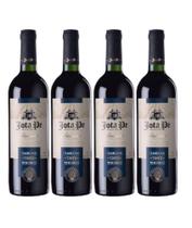 Kit 4 Un Vinho de Mesa Jota Pe Tinto Seco Tradicional 750 ml