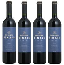 Kit 4 Un Vinho Don Guerino Sinais Merlot 750 ml