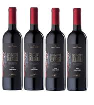 Kit 4 Un Vinho Família Bebber BAH Tannat e Touriga 750 ml