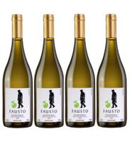 Kit 4 Un Vinho Fausto de Pizzato Chardonnay 750 ml