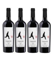 Kit 4 Un Vinho Fausto de Pizzato Tannat 750 ml