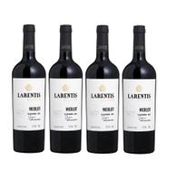 Kit 4 Un Vinho Larentis Reserva Merlot 750 ml