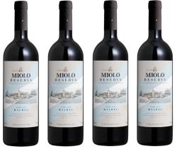 Kit 4 Un Vinho Miolo Reserva Malbec 750 ml