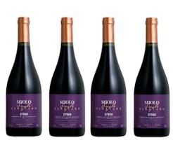 Kit 4 Un Vinho Miolo Single Vineyard Syrah 750 ml Kit 4 Un Vinho Miolo Single Vineyard Syrah 750 ml