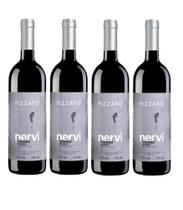 Kit 4 Un Vinho Pizzato Nervi Reserva Tannat 750 ml