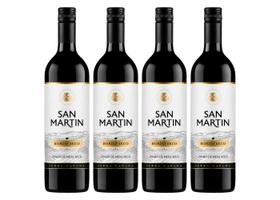 Kit 4 Un Vinho San Martin Bordô Seco 750 ml Kit 4 Un Vinho San Martin Bordô Seco 750 ml