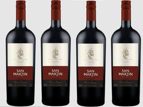 Kit 4 Un Vinho San Martin Tinto Suave 1 L