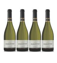 Kit 4 Un Vinho Zanotto branco Seco Sauvignon Blanc 750 ml Kit 4 Un Vinho Zanotto branco Seco Sauvignon Blanc 750 ml