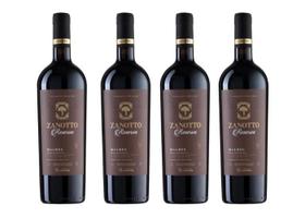 Kit 4 Un Vinho Zanotto Reserva Malbec 750 ml Kit 4 Un Vinho Zanotto Reserva Malbec 750 ml
