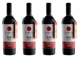 Kit 4 Un Vinho Zanotto Roots Rebo 750 ml Kit 4 Un Vinho Zanotto Roots Rebo 750 ml