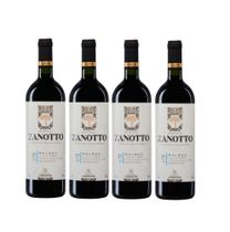 Kit 4 Un Vinho Zanotto Tinto Seco Malbec 750 ml Kit 4 Un Vinho Zanotto Tinto Seco Malbec 750 ml