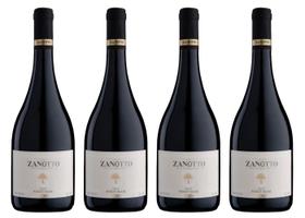 Kit 4 Un Vinho Zanotto Tinto Seco Pinot Noir 750 ml