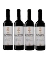 Kit 4 Un Vinho Zanotto Tinto Seco Tannat 750 ml Kit 4 Un Vinho Zanotto Tinto Seco Tannat 750 ml