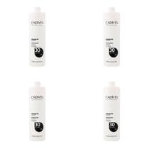 Kit 4 Und Água Oxigenada Cadiveu Creme Profissional 30 Volumes 900ml