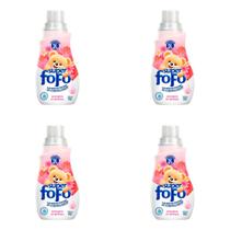 Kit 4 Und Amaciante Super Fofo Concentrado Cheirinho De Infância 500ml