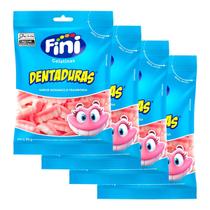 Kit 4 und Bala de Gelatina Fini Dentaduras 90g