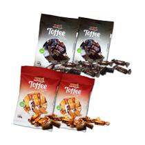 Kit 4 und balas toffee caramelo leite e chocolate zero hué Kit 4 und balas toffee caramelo leite e chocolate zero hué