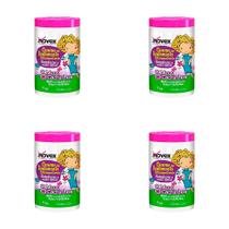 Kit 4 Und Creme De Tratamento Novex Kids Meus Cachinhos 1kg