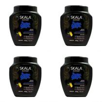 Kit 4 Und Creme De Tratamento Skala Lama Negra 1kg