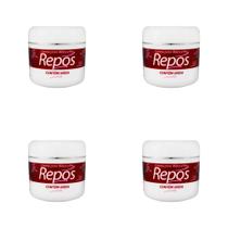 Kit 4 Und Creme Para Mãos Pés Repos Hidratação Profunda Pele 120g