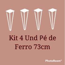 Kit 4 Und De Pé De Ferro 73 cm Branco Medcombo