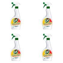 Kit 4 Und Desengordurante Cif Borrifador 500ml