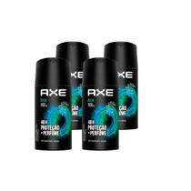 Kit 4 Und Desodorante Axe Aerosol Musk 90g