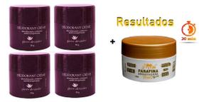 KIT 4 Und Desodorante Pierre Alexander Creme Antitranspirante + Parafina Lorkin