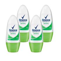 Kit 4 Und Desodorante Rollon Rexona Compacto Stay Fresh 48h 30ml