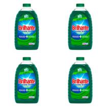 Kit 4 Und Detergente Brilhante Líquido Higiene Total 3l