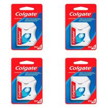 Kit 4 Und Fio Dental Colgate Encerado Remove Placa Gengiva Sadia 50m