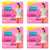 Kit 4 Und Fralda Plenitud Active Feminino Tamanho G/xg 8 Und