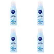 Kit 4 Und Leite De Limpeza + Tônico Nivea 2 Em 1 200ml