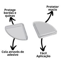 Kit 4 Und Protetor De Quina Quadrado Protecao Para O Bebe