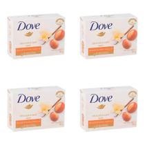 Kit 4 Und Sabonete Dove Karite E Baunilha 90g
