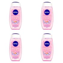 Kit 4 Und Sabonete Líquido Nivea Water Lily Oil 250ml