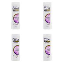 Kit 4 Und Shampoo Clear Anticaspa Hidratação Intensa Women 400ml