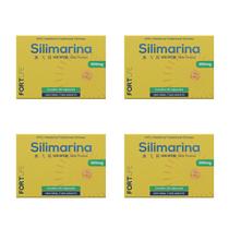 Kit 4 Und Silimarina 200mg 30 Cápsulas FortLife