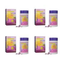 Kit 4 Und Vitamina D3 + K2 + B12 230mg Kids 60 Comprimidos Mastigáveis FortLife Kit 4 Und Vitamina D3 + K2 + B12 230mg Kids 60 Comprimidos Mastigáveis FortLife