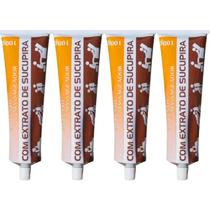 Kit 4 Unguento Massageador Com Extrato de Sucupira 100g